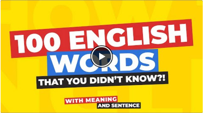 صد کلمه ضروری برای تسلط به زبان انگلیسی
